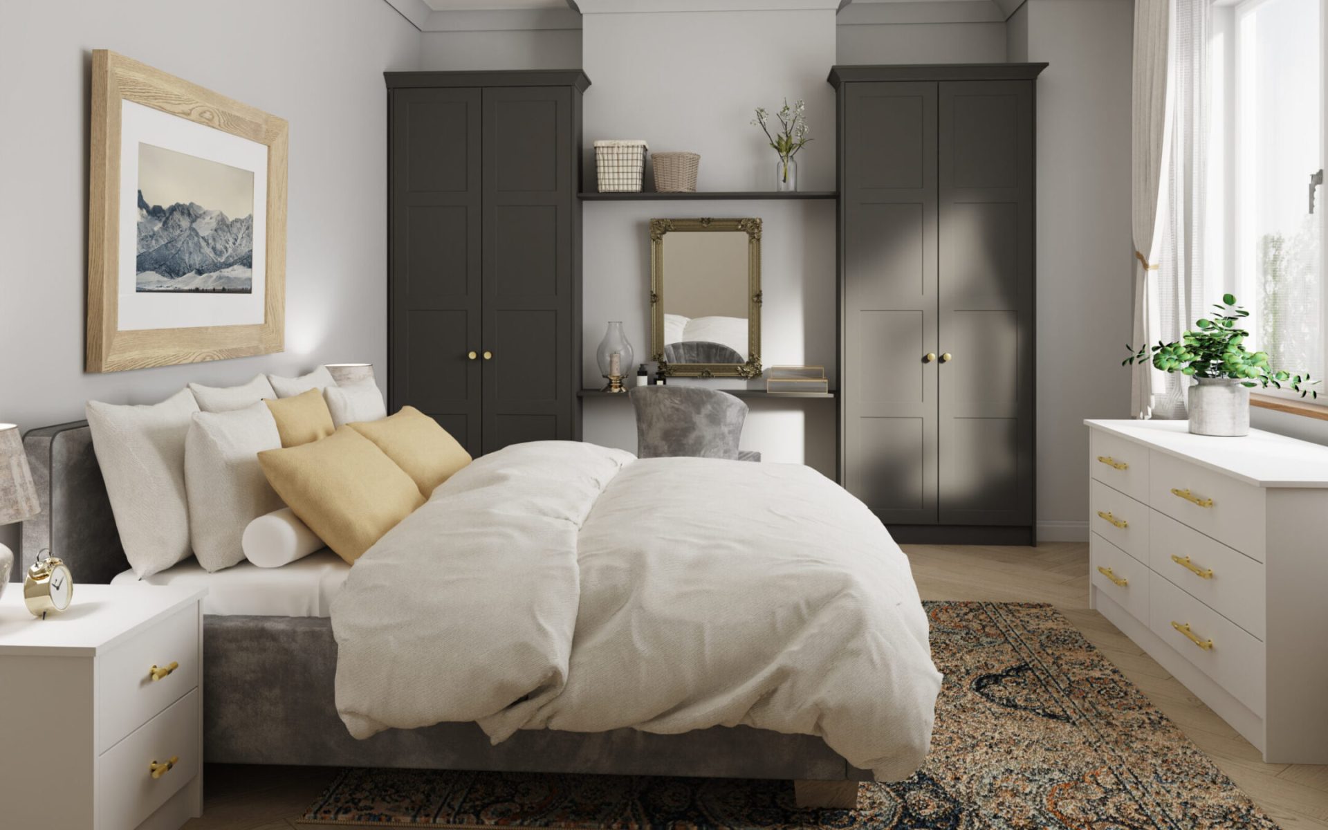 Bella, Stratford Style - Supermatt Graphite - Supermatt Dove Grey